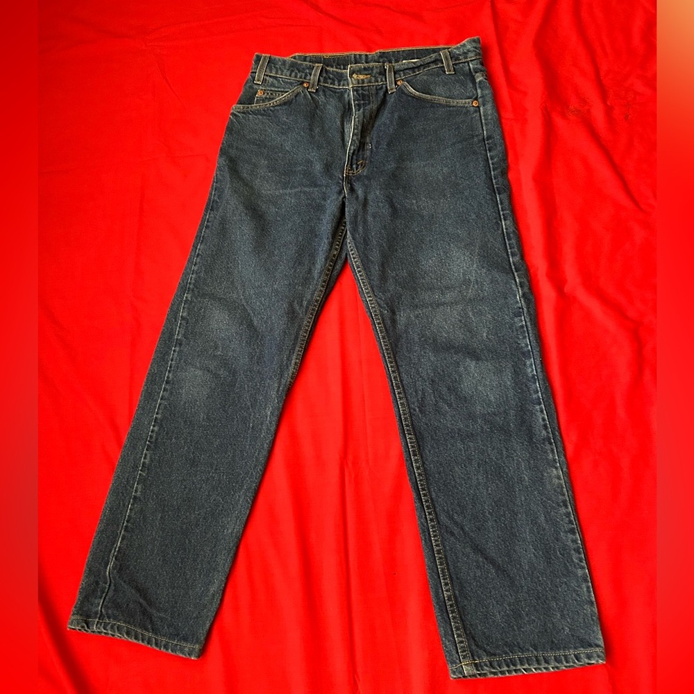 Levi's 505 Dark Blue Straight Jeans